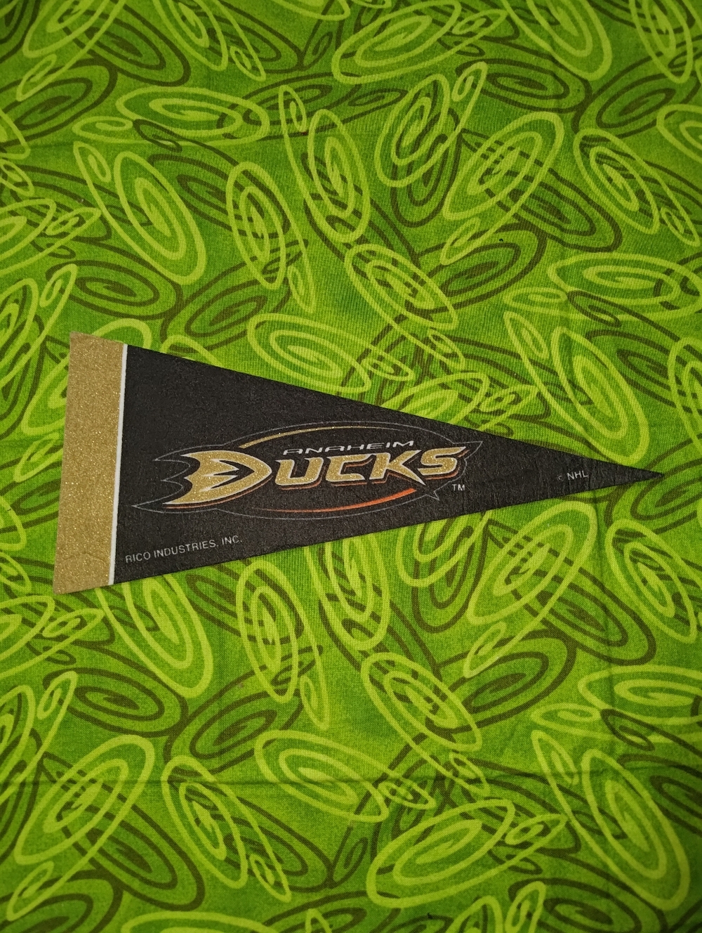 NHL Anaheim Ducks Mini Pennant 4”x9” Felt Flag